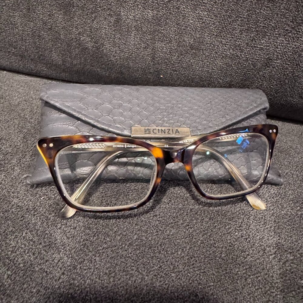 FREE SHIPPING Cat Eye Cinzia Retro Eyeglass Frames Currently w/ Lenses EUC